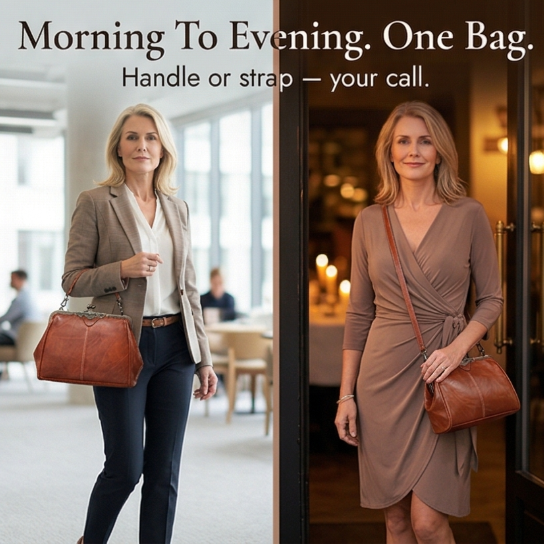 Bellora™ – Vintage Kiss Lock Handbag