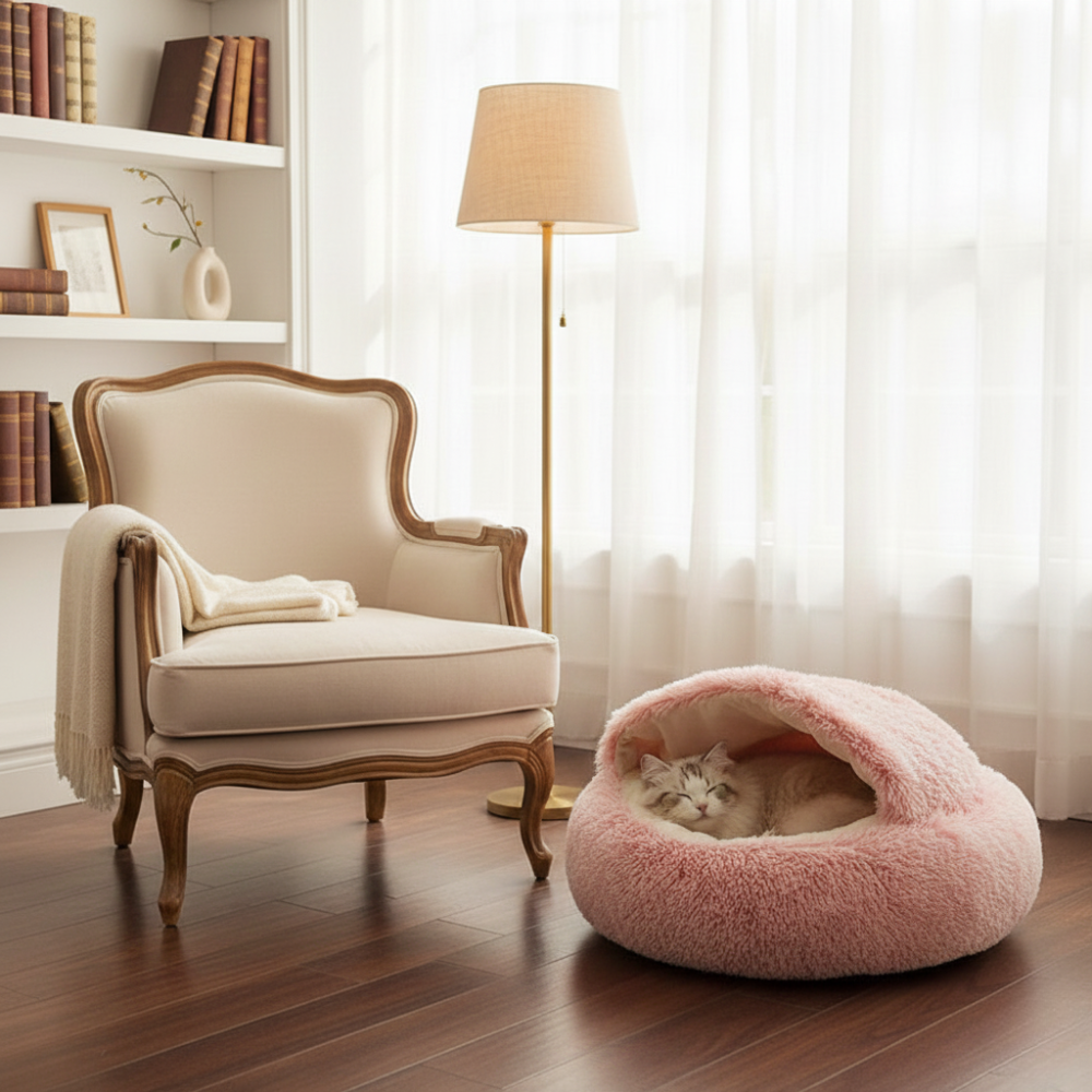 Cloofie™ – Plush Cave Bed for Cats (40% Off)