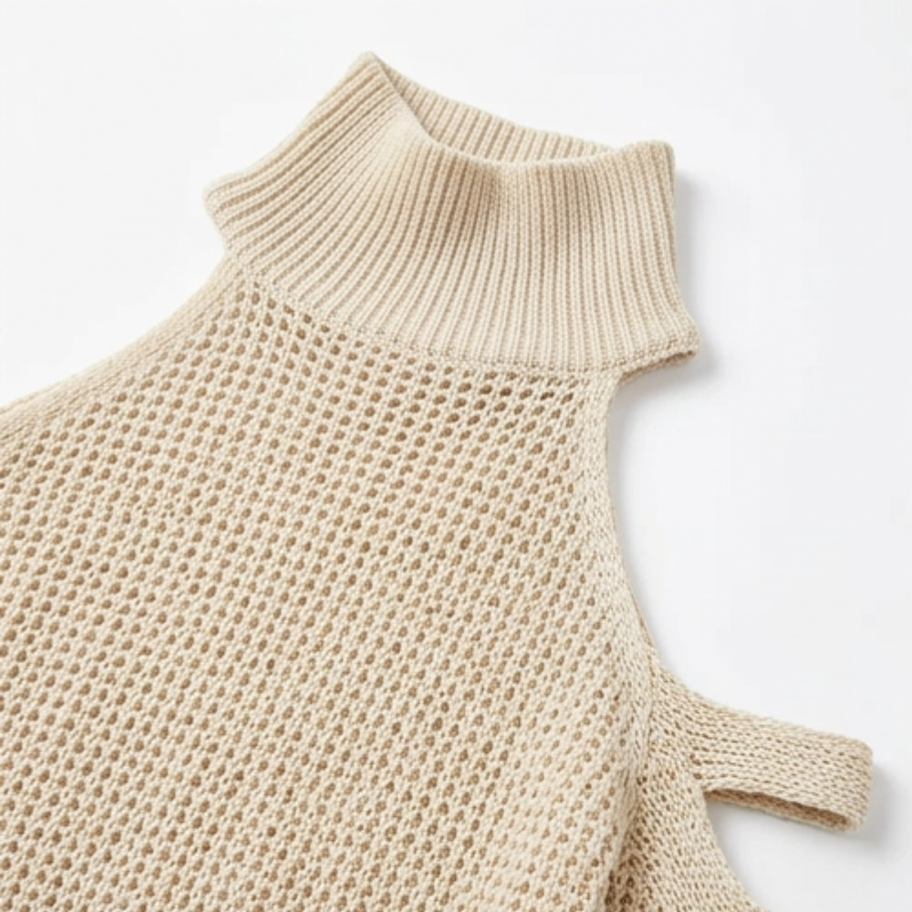 Alessia™ – Cold-Shoulder Knit & Wide-Leg Set