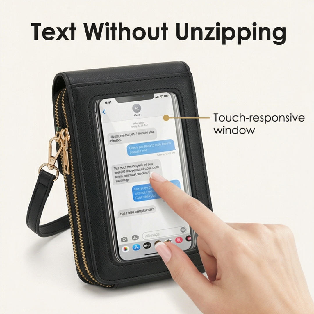 Carrara™ Touch Through Crossbody Phone Purse