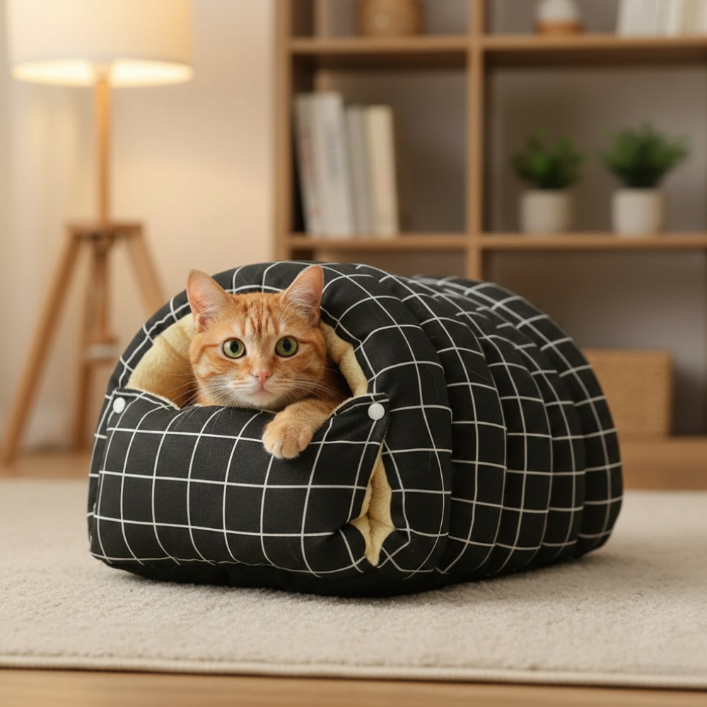 Cavina™ – Plush Pet Cave Bed