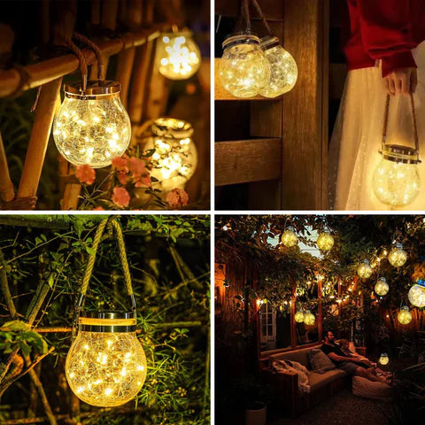Solar Glass Globe Lantern