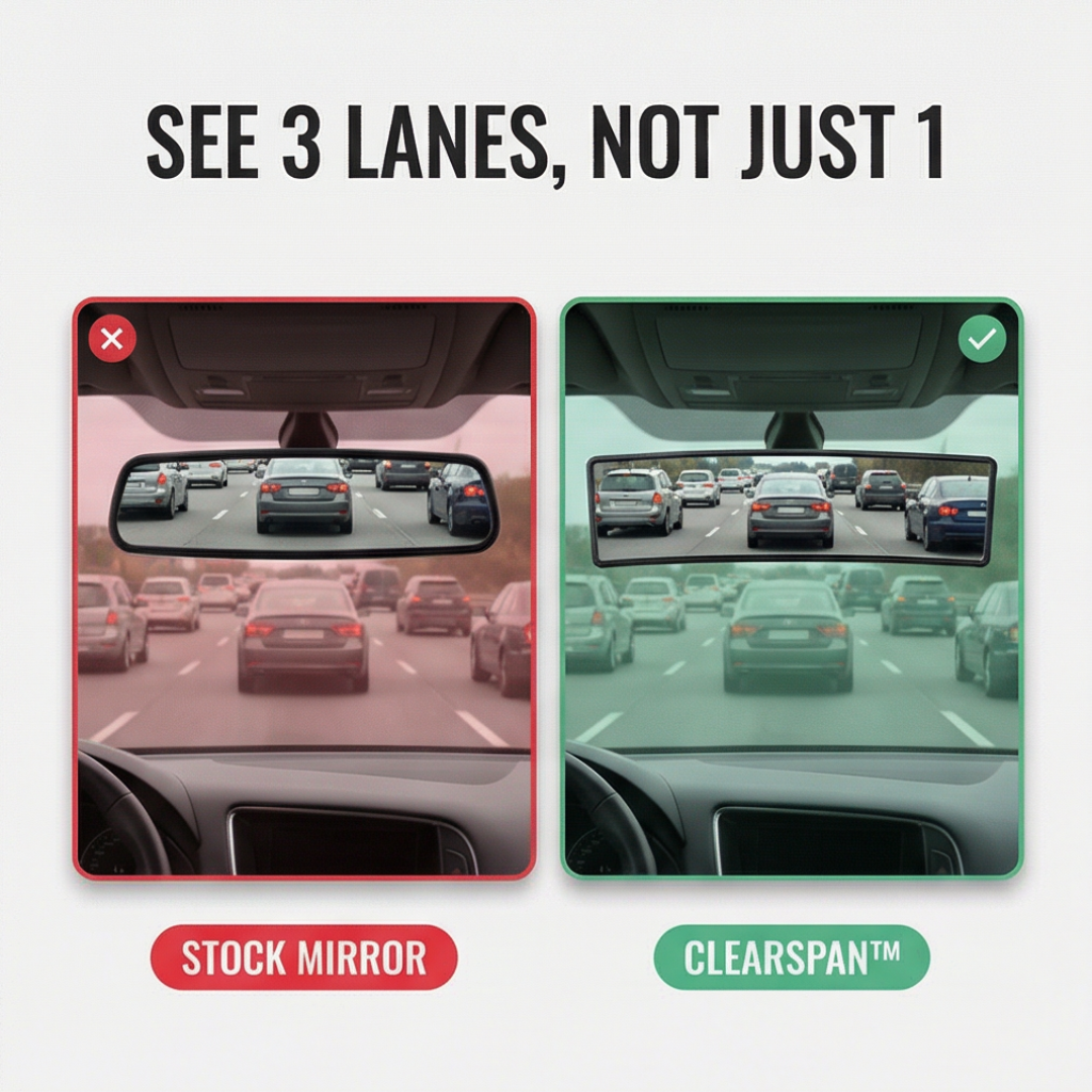 Clearspan™ Wide Angle Panoramic Rearview Mirror