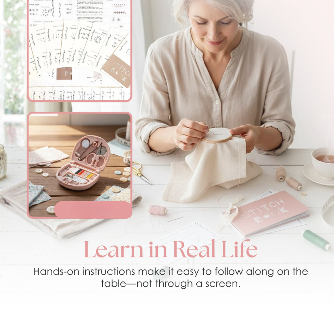 Hands-On Embroidery Learning Kit for Beginners