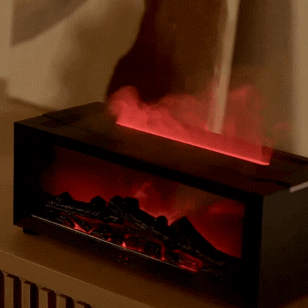 Royaleva Flame Aromatherapy Humidifier - 4-in-1 Diffuser with Smart Timer