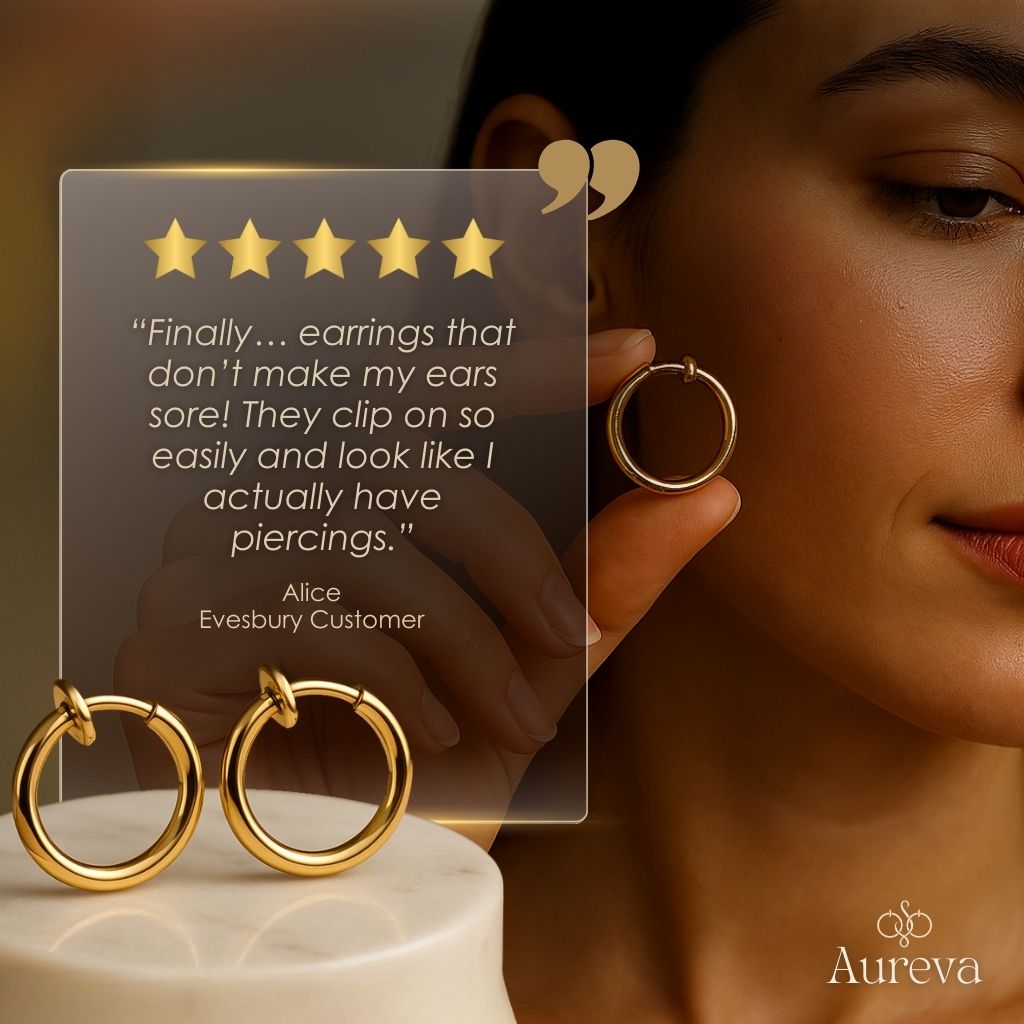 Women's Retractable Clip-On Comfort Earrings for Styling & Daily Wear