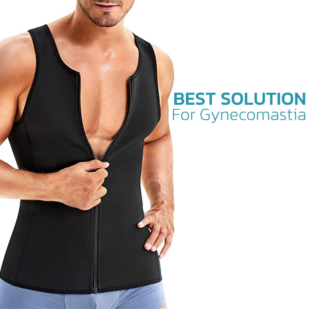 MANSON™ Gynecomastia Compress Zipper Vest