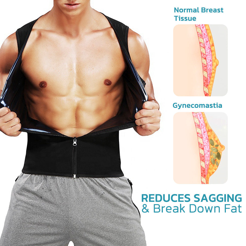 MANSON™ Gynecomastia Compress Zipper Vest