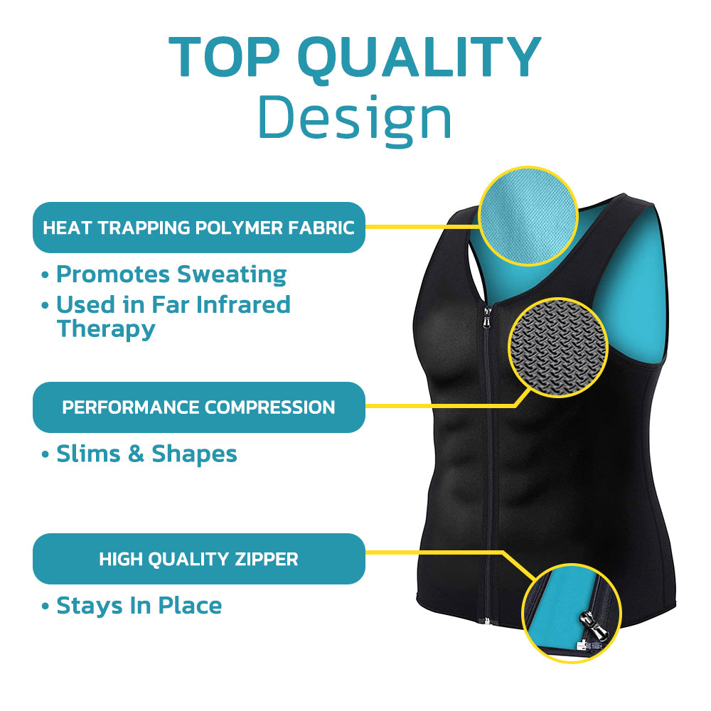 MANSON™ Gynecomastia Compress Zipper Vest