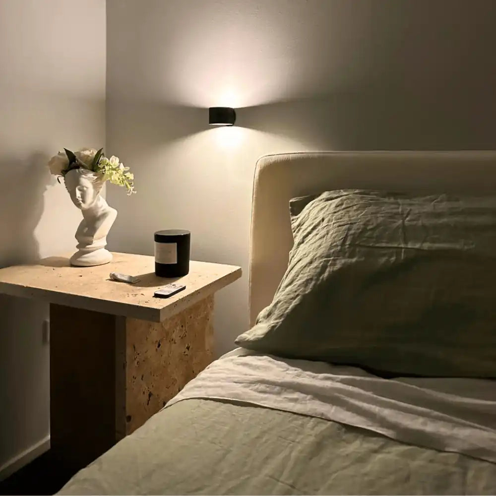 LED rechargeable wall sconce — additional product view