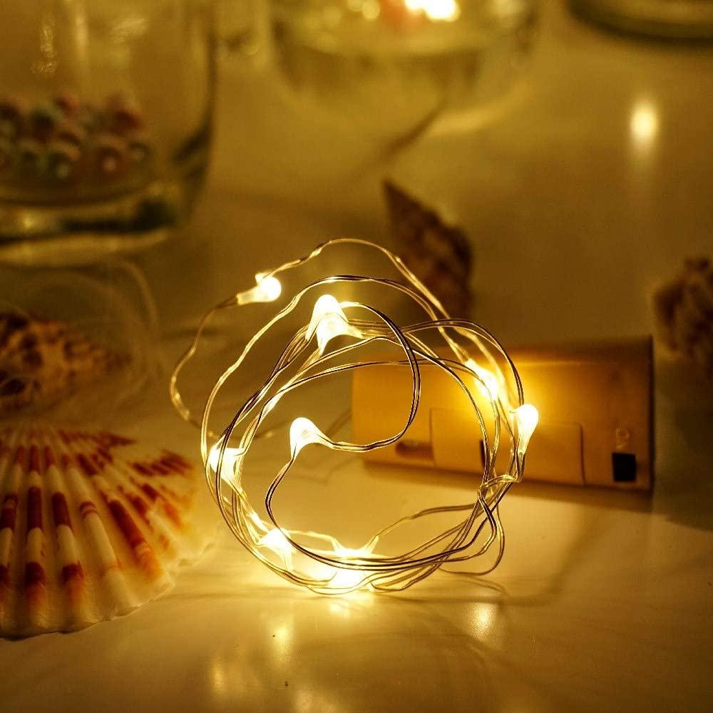 Wine Bottle Lights with Cork for Christmas, Garden, Wedding Table Decorations - If you say i do