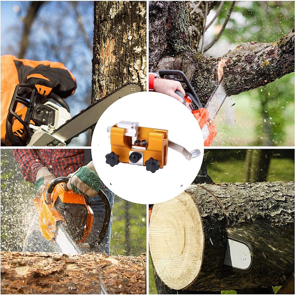 chainsaw chain sharpener + 5 grind heads