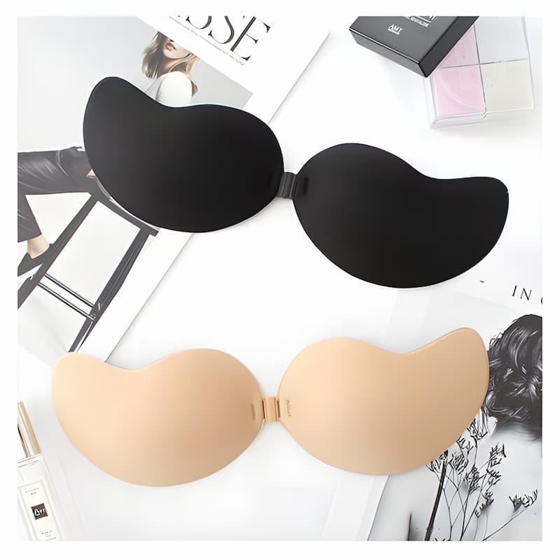 Women's Reusable Backless Strapless Push-Up Sticky Bra