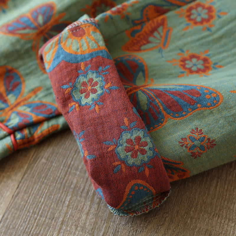 Ownkoti Vintage Butterfly Print Cotton Loungewear Set - image 6
