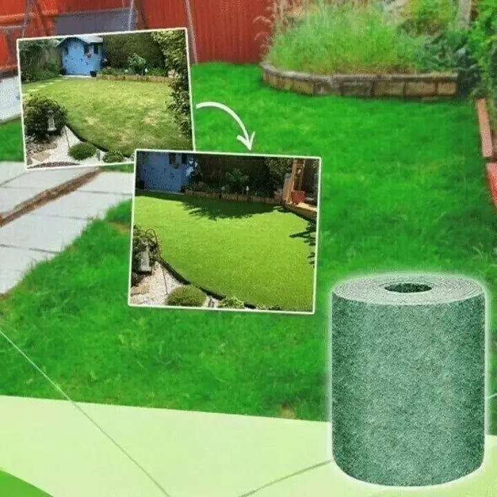 Lawn Mat | Fast Lawn Renewal | Substitute for Turf Rolls | TerraSprout