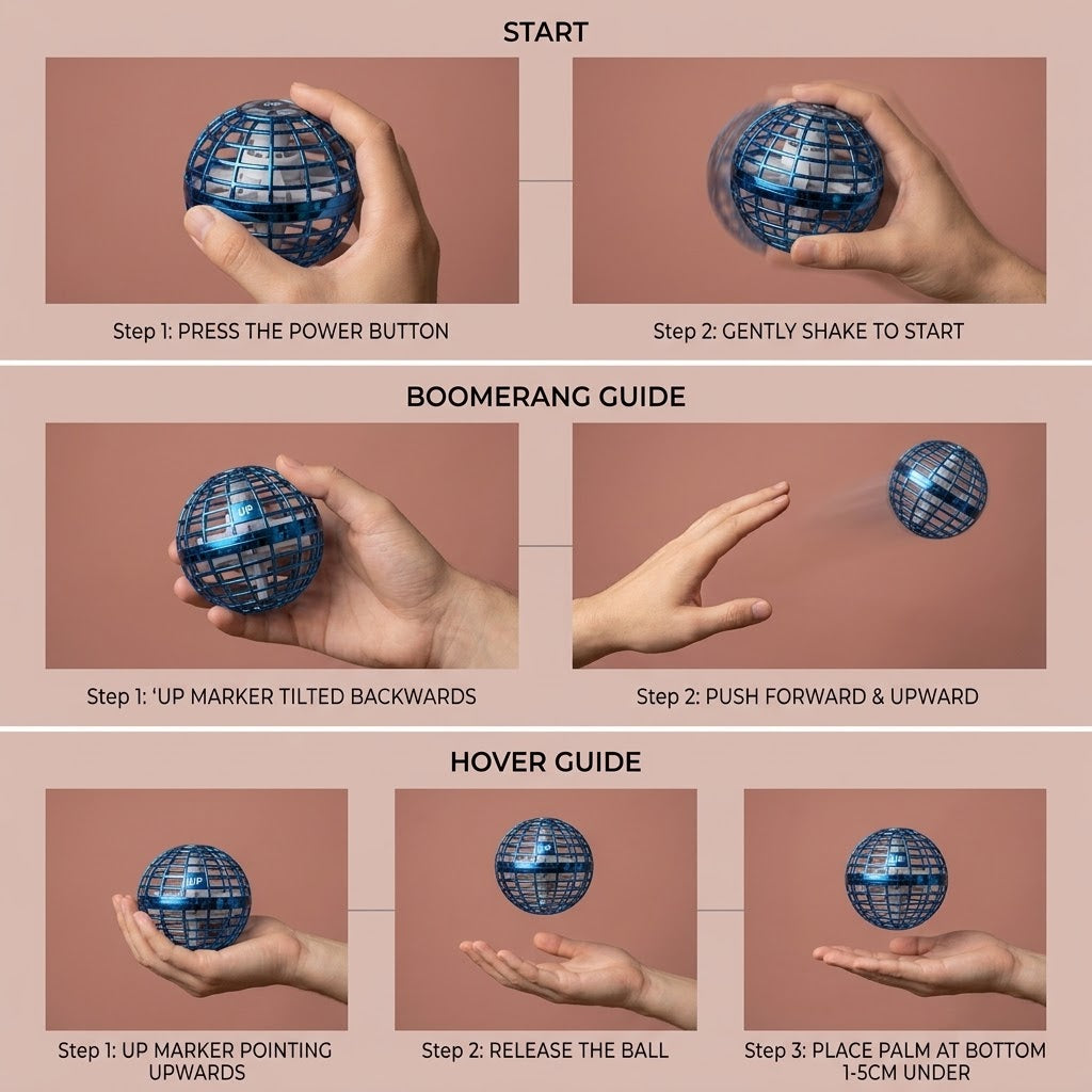 Flying Orb Ball Boomerang LED | The Aero-Sphere Spinner