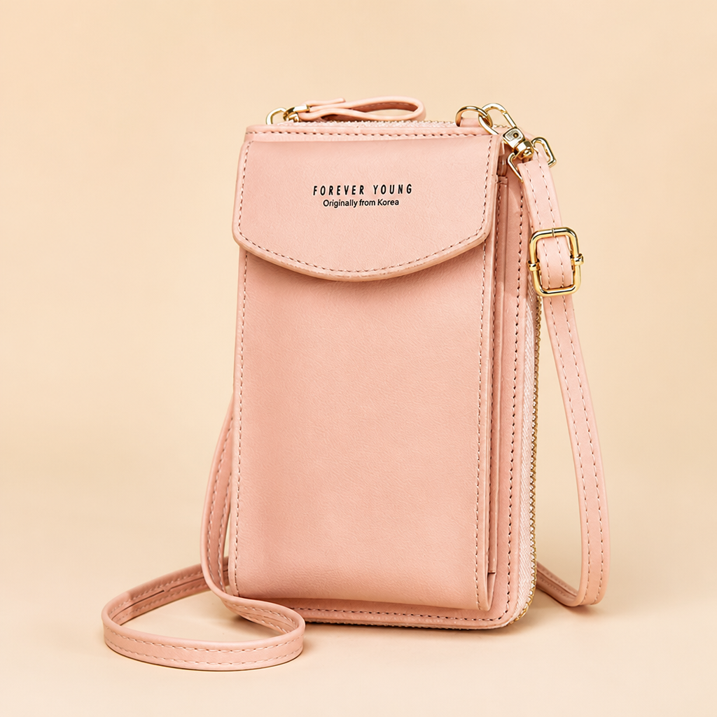 AeroStride – Slim Crossbody Phone Bag with Built-In Card Wallet