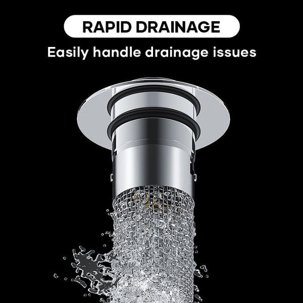 FlowGuard Stainless Steel Sink Drain Filter for Kitchen and Bathroom