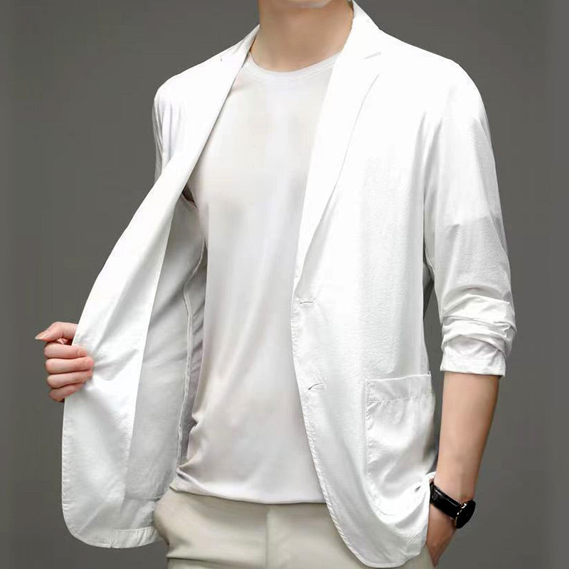 Men's Silk Blazer Jacket