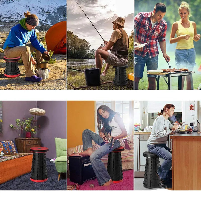 Compact Folding Travel Stool – Lightweight Seat for Camping, Fishing, Events