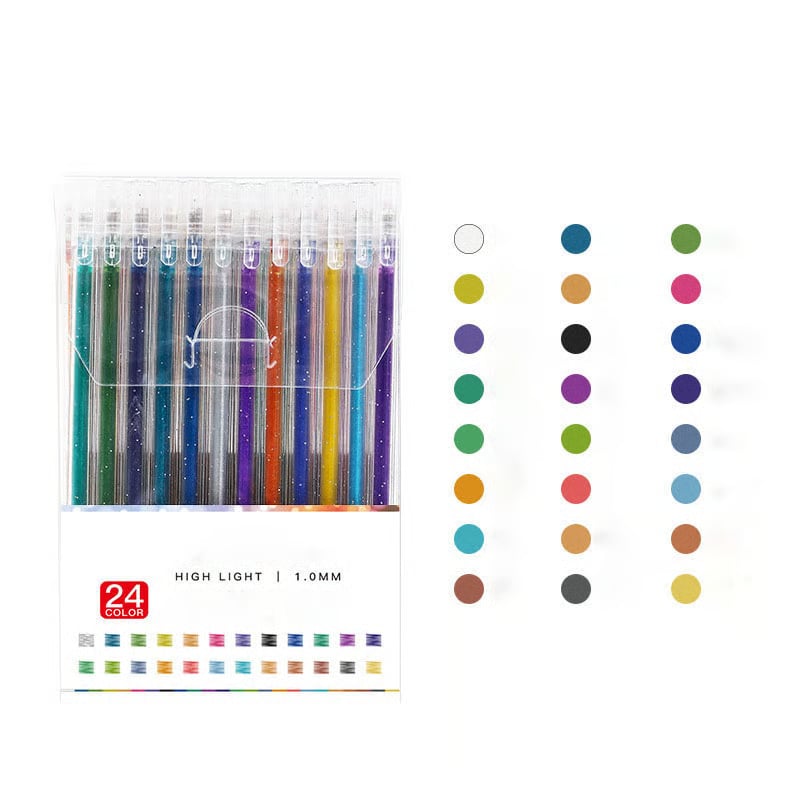 Glitter Gel Pens | Metallic Ink Pens | Smudge-Resistant Sparkle Finish | SparkleInk