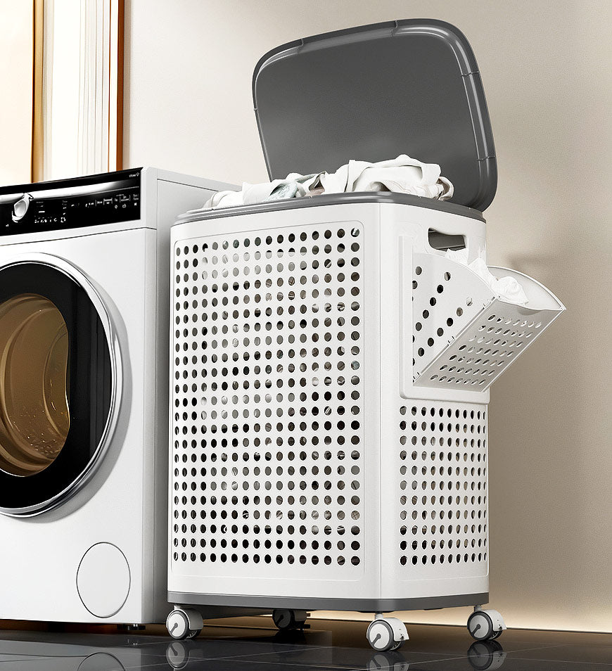 Laundry Basket for Easy Carrying – No Back Pain, Keeps Clothes Fresh