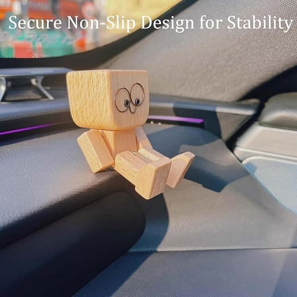 Arvilaro SwayMate Handcrafted Wooden Motion Figure with Magnetic Faces