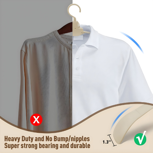 ClaspGuard — Foldable Clothes Hanger with Collar Support