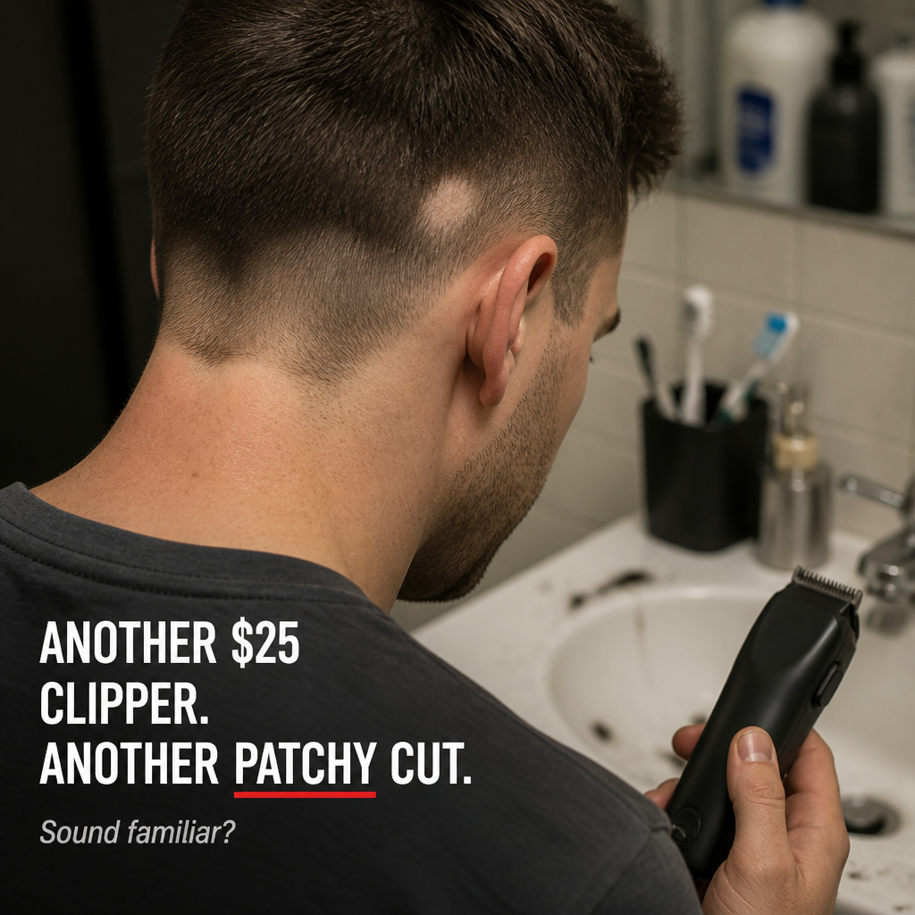 EdgeCraft™ Vintage T-Blade Trimmer — Line Up Fades & Edges Like a Pro Barber