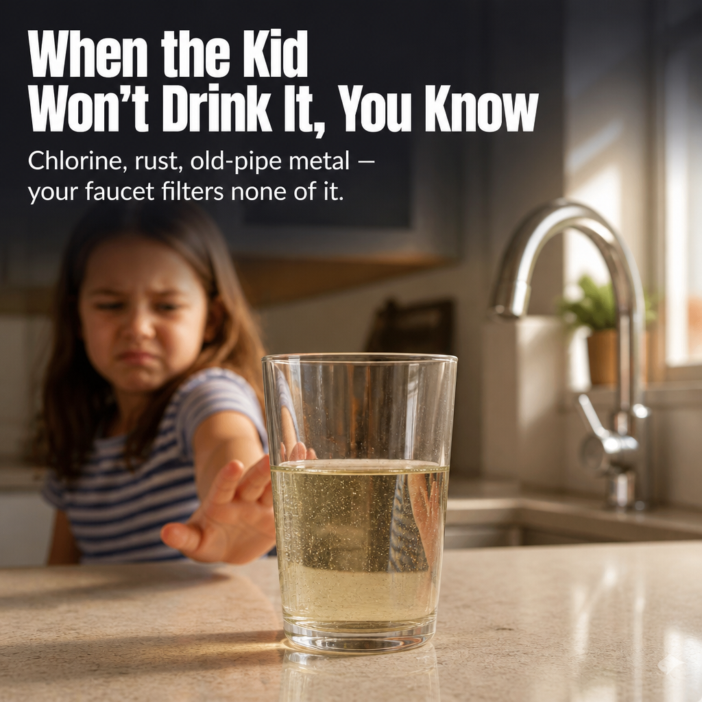 FlowPure™ — Strip Chlorine & Metal Taste from Your Tap in Under a Minute