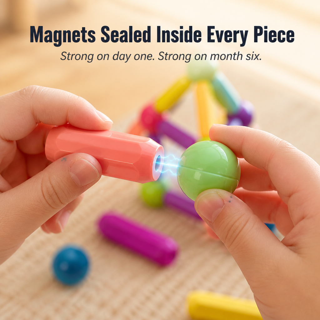 BrillioBlocks™ — Swap Screen Meltdowns for Two-Hour Magnetic Building Sessions
