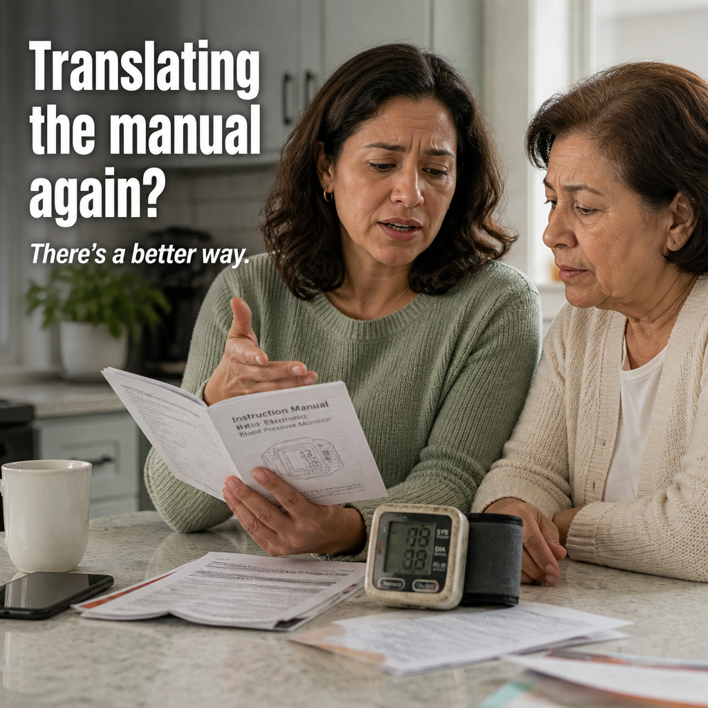 CardioVantage™ — Track Your Blood Pressure at Home With One-Button Spanish Voice Guidance