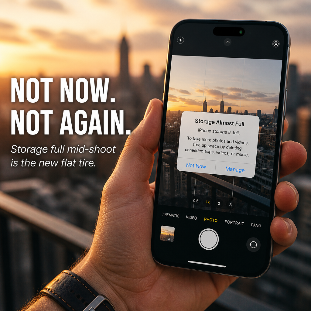 FlashVault™ — Free Your Phone From "Storage Almost Full" Forever | Plug-and-Play 500GB