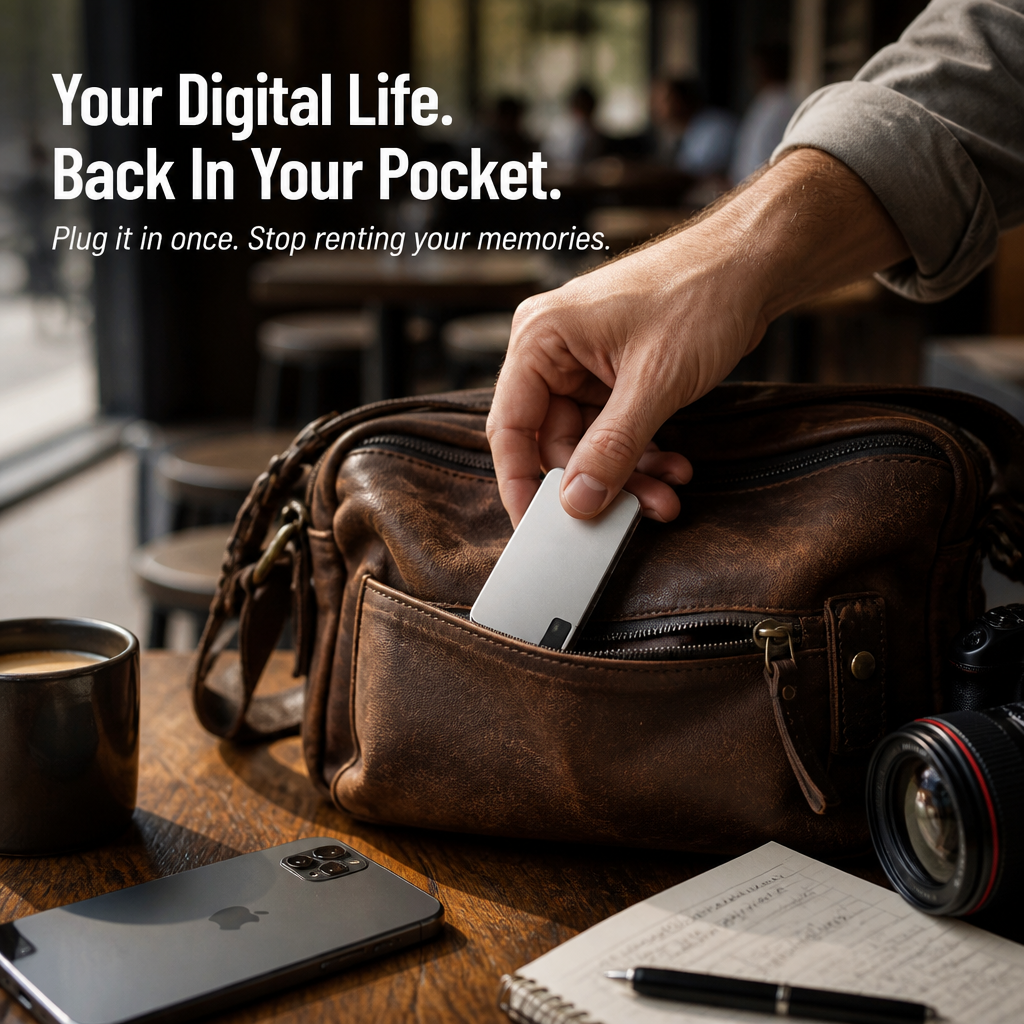 FlashVault™ — Free Your Phone From "Storage Almost Full" Forever | Plug-and-Play 500GB