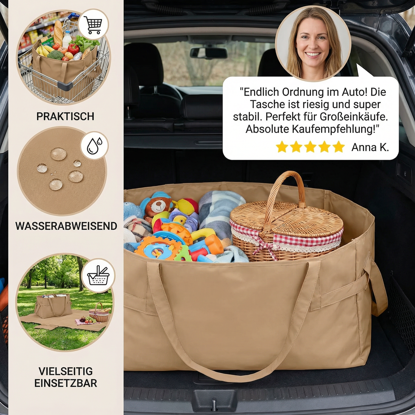 Large Foldable Organizer Bag