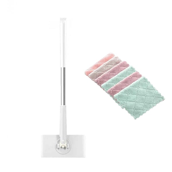 Floor Cleaner | Flat Mop with 360° Rotating Head | Touchless Pad Replacement | MopMate