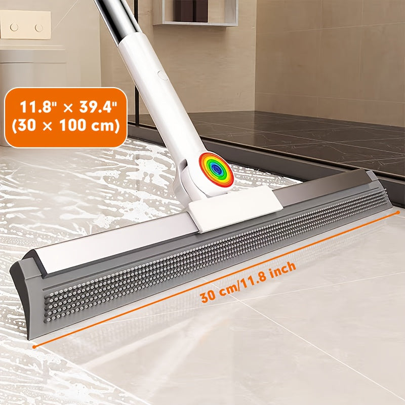 Floor Mop with Rubber Lip and TPE Bristles