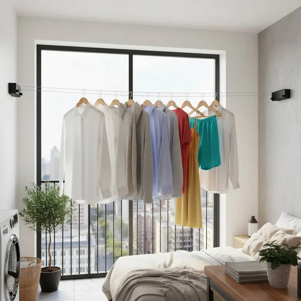 Clothes Drying Line | Weather-Resistant | Wall Mounted | LineaRoll