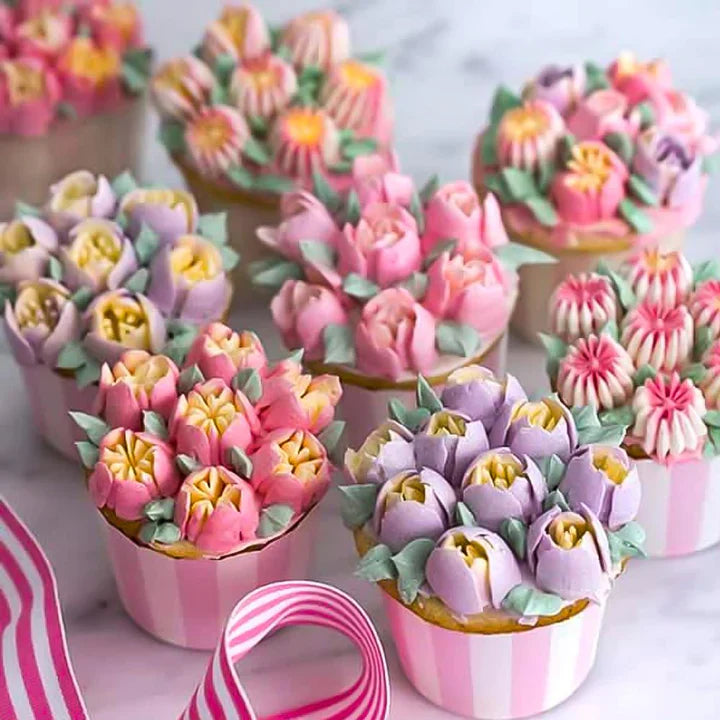 ElaraCraft™ Tulip Nozzle Set — Ignite Your Inner Artist with Stunning, Effortless Cake Masterpieces