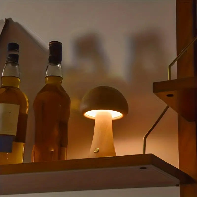GloedGilde - Elegant Table Lamp in Mushroom Style