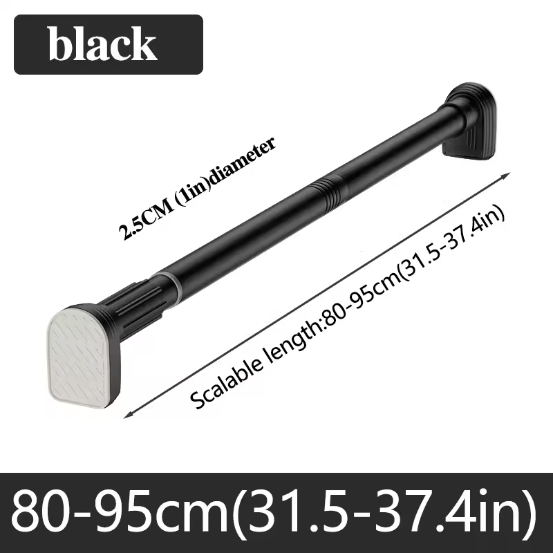 Drill-Free - Adjustable Tension Rod for Closet and Bathroom
