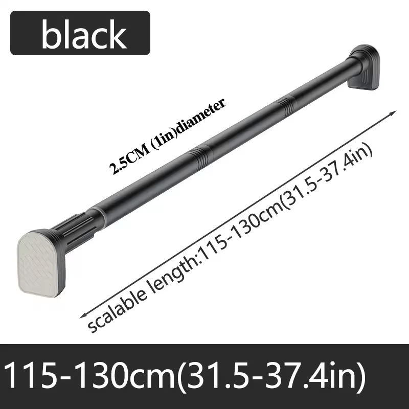 Drill-Free - Adjustable Tension Rod for Closet and Bathroom