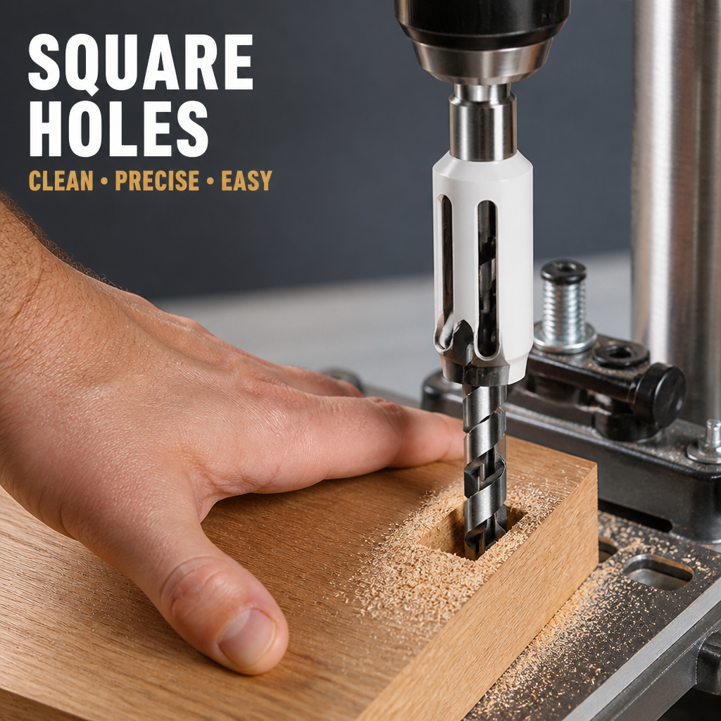 VeroEdge Square Hole Drill Bits — Effortless Precision for Flawless, Proud Craftsmanship
