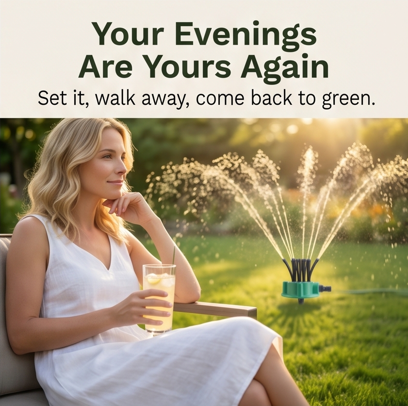 Aquava™ – 360° Multi Arm Garden Sprinkler