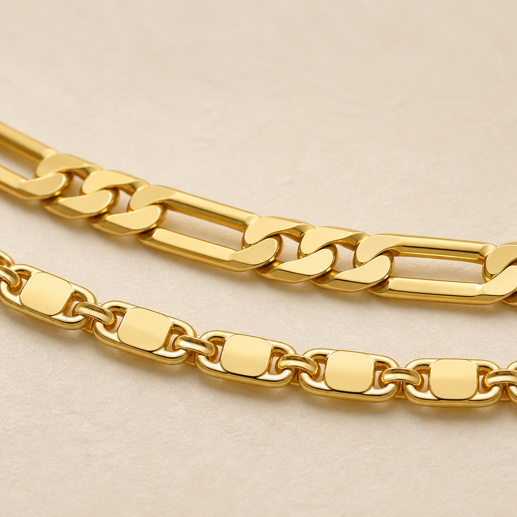 LumaLuxe – Layered Gold Initial Anklet with Rhinestone Letter Charm