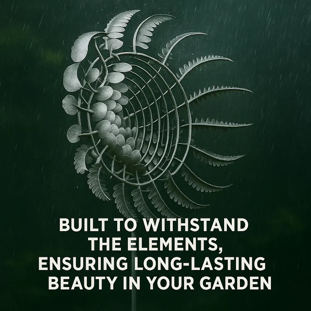 Outdoor Garden Wind Spinner in Metal, Rust-Resistant Decoration
