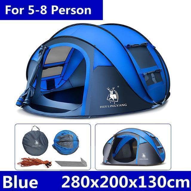 Family Camping Tent - Waterproof and Automatic for Outdoor Use