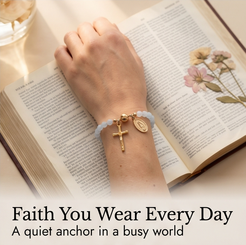 Aveluna™ — Handmade Rosary Bracelet