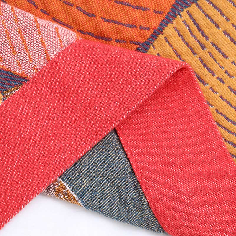 Ownkoti Colorful Persimmon Cotton Gauze Reversible Quilt - image 8