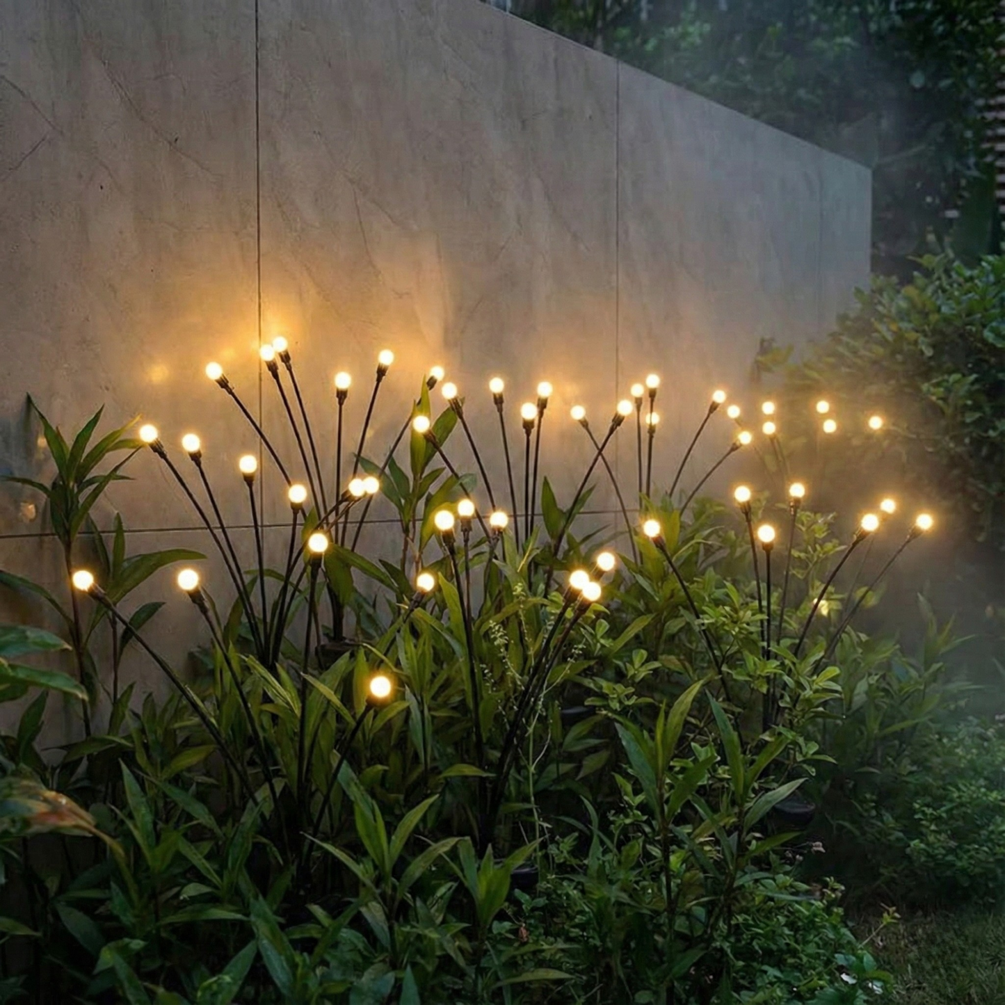 GlowNest —Solar Garden Firework Lights with Color Changing LEDs
